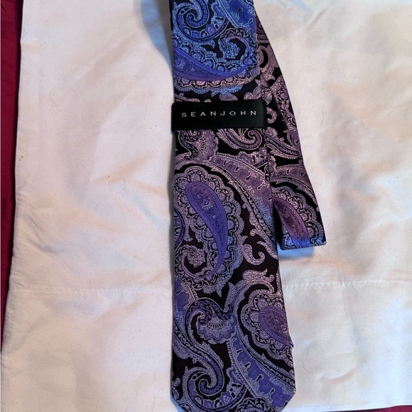 👔 Exquisite Rare Vintage Sean John Silk Men’s Tie - Never Worn, New with Tags ✨ - Picture 4 of 16